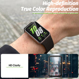 (3 Pack) Orzero Watch Screen Protector Compatible for Samsung Galaxy Fit3, PMMA and PC (Not Tempered Glass) Ultra Thin HD Full Coverage Anti-Scratch