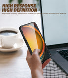 NEWZEROL Matte Hülle + 2 Stück Displayschutz Kompatibel für Samsung Galaxy Xcover 7, Kratzfest 9 Härtegrad Hochauflösend Hartglas, Weiche Matte Hülle - Schwarz