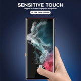[3-Pack] Orzero for Sumsung Galaxy S22 Ultra Soft TPU Protector with UV Light and Alignment Frame, Full Coverage High Definition Bubble-Free