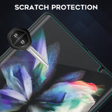 (Upgraded on August 25th) NEWZEROL 3 Sets Compatible for Samsung Galaxy Z Fold 3 5G Soft TPU Screen Protector, with Camera Notch Premium Quality Full Coverage High Definition Bubble-Free (Lifetime Replacement)