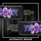 (Upgraded Version) NEWZEROL 2 Sets Compatible for Samsung Galaxy Z Flip 3 5G Soft TPU Screen Protector, Premium Quality Edge to Edge (Full Coverage) High Definition Bubble-Free (Lifetime Replacement)