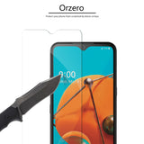 (3 Pack) Orzero Compatible for LG K51,Q51 Tempered Glass Screen Protector, 9 Hardness HD Anti-Scratch (Lifetime Replacement)