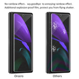 (3 Sets) NEWZEROL Compatible for Samsung Galaxy Z Fold 2 5G 2020 (Not for Z Fold 3 2021), 3 Pack Front Screen Protector and 3 Pack Inside Screen Protector, Soft TPU HD Bubble-Free (Lifetime Replacement)