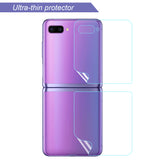 (3 Sets) Orzero Compatible for Samsung Galaxy Z Flip, Z Flip 5G 2020 (Not Fits for Z Flip 3 2021), Soft TPU Screen Protector Premium Quality Edge to Edge HD Anti-Scratch Bubble-Free (Lifetime Replacement)