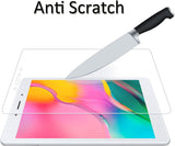 (2 Pack) Orzero Compatible For Samsung Galaxy Tab A 8.0 2019 SM-T295, T290 Tempered Glass Screen Protector, 9 Hardness HD Anti-Scratch Full-Coverage (2.5D Arc Edges) (Lifetime Replacement)