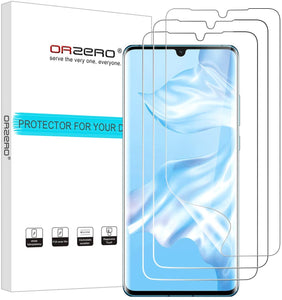 (3 Pack) Orzero Soft TPU Screen Protector Compatible for Huawei P30 Pro, Premium Quality Edge to Edge (Case Friendly) Screen Protector, High Definition Anti-Scratch Bubble-Free (Lifetime Replacement)