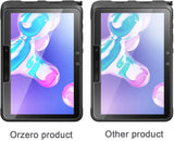 (2 Pack) Orzero Compatible for Samsung Galaxy Tab Active Pro 10.1 SM-T545 Tempered Glass Screen Protector, 9 Hardness HD Anti-Scratch Full-Coverage (Lifetime Replacement)