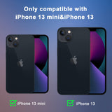 (2 Pack) Orzero Premium Camera Lens Protector Compatible for iPhone 13 Mini, iPhone 13, Metal and Flexible Glass HD Anti-Scratch Full Coverage Bubble-Free (Lifetime Replacement) - Black