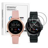 (3 Pack) Orzero Compatible for Fossil Gen 5E Touchscreen Smartwatch Tempered Glass Screen Protector, 2.5D Arc Edges 9 Hardness High Definition Anti-Scratch Bubble-Free (Lifetime Replacement)