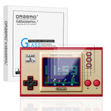 (4 Pack) Orzero Compatible for Game & Watch The Legend of Zelda, Super Mario Bros Tempered Glass Screen Protector, 9 Hardness HD Anti-Scratch (Lifetime Replacement)