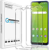 (3 Pack) Orzero Compatible for Cricket Dream 5G, AT&T Radiant Max 5G (6.82 inch) Screen Protector, Tempered Glass 2.5D Arc Edges 9 Hardness HD Bubble-Free (Lifetime Replacement)