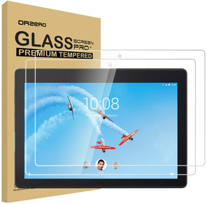 (2 Pack) Orzero Tempered Glass Screen Protector Compatible for Lenovo Tab E10£¨Not for Lenovo 10E Chromebook£©, 9 Hardness HD Anti-Scratch Bubble-Free High-Definition (Lifetime Replacement)