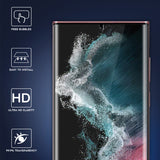 [3-Pack] Orzero for Sumsung Galaxy S22 Ultra Soft TPU Protector with UV Light and Alignment Frame, Full Coverage High Definition Bubble-Free