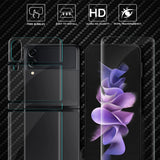(Upgraded Version) NEWZEROL 2 Sets Compatible for Samsung Galaxy Z Flip 3 5G Soft TPU Screen Protector, Premium Quality Edge to Edge (Full Coverage) High Definition Bubble-Free (Lifetime Replacement)