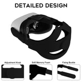 Orzero Adjustable Headband Compatible for Oculus Quest 2 with Head Cushion, Replacement for Elite Strap Protective Head Strap Reduce Pressure