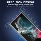 [3-Pack] Orzero for Sumsung Galaxy S22 Ultra Soft TPU Protector with UV Light and Alignment Frame, Full Coverage High Definition Bubble-Free