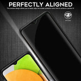 (4 Pack) Orzero Compatible for Samsung Galaxy A03, Samsung Galaxy A03s Screen Protector, Tempered Glass 2.5D Arc Edges 9 Hardness HD Bubble-Free (Lifetime Replacement)