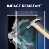 [3-Pack] Orzero for Sumsung Galaxy S22 Ultra Soft TPU Protector with UV Light and Alignment Frame, Full Coverage High Definition Bubble-Free