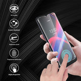 (3 Pack) Orzero Compatible for T-Mobile Revvl 4 plus Tempered Glass Screen Protector, 9 Hardness HD Anti-Scratch (Lifetime Replacement)