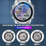 (3 Pack) Orzero Compatible for Garmin Fenix 7S 42mm (Not for Fenix 7, Fenix 7X) Smartwatch Screen Protector, Tempered Glass 2.5D Arc Edges 9 Hardness HD Bubble-Free (Lifetime Replacement)