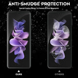 (Upgraded Version) NEWZEROL 2 Sets Compatible for Samsung Galaxy Z Flip 3 5G Soft TPU Screen Protector, Premium Quality Edge to Edge (Full Coverage) High Definition Bubble-Free (Lifetime Replacement)