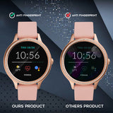 (3 Pack) Orzero Compatible for Fossil Gen 5E Touchscreen Smartwatch Tempered Glass Screen Protector, 2.5D Arc Edges 9 Hardness High Definition Anti-Scratch Bubble-Free (Lifetime Replacement)