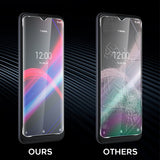(3 Pack) Orzero Compatible for T-Mobile Revvl 4 plus Tempered Glass Screen Protector, 9 Hardness HD Anti-Scratch (Lifetime Replacement)