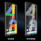(3 Pack) Orzero Compatible for Google Pixel 4a Tempered Glass Screen Protector with Alignment Frame, 9 Hardness HD Anti-Scratch (Lifetime Replacement)