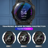 (3 Pack) Orzero Compatible for Garmin Fenix 7X 51mm (Not for Fenix 7, Fenix 7S) Smartwatch Screen Protector, Tempered Glass 2.5D Arc Edges 9 Hardness HD Bubble-Free (Lifetime Replacement)